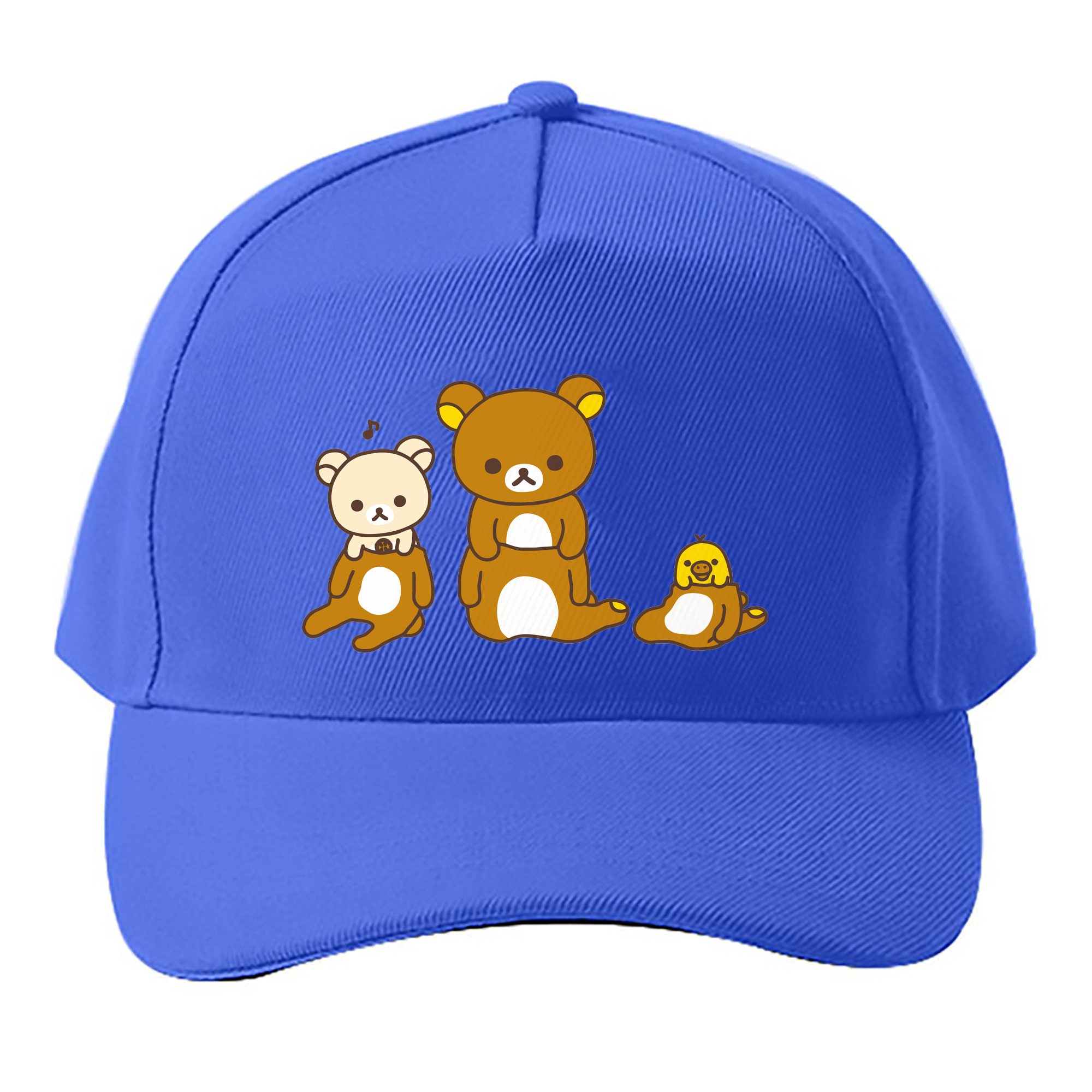 （画像用） リラックマ リラックマ キイロイトリ Rilakkuma Korilakkuma Kiiroitori ベースボールキャップ 綿100％ 男女兼用 帽子 スポーツ
